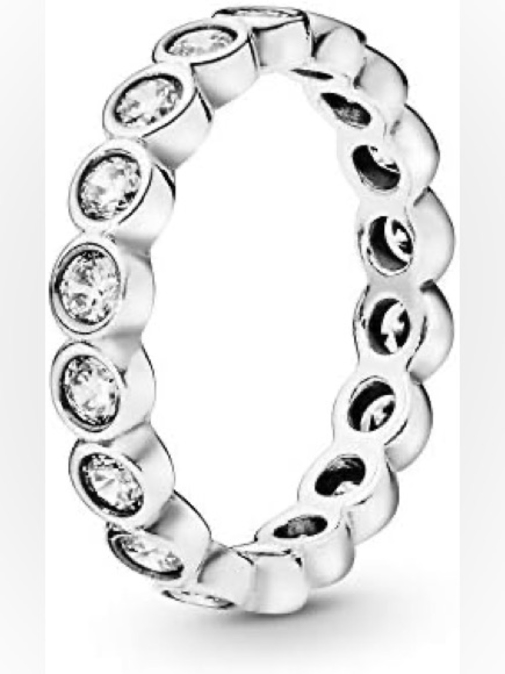 Genuine Retired PANDORA Alluring Brilliant Ring; 190942CZ